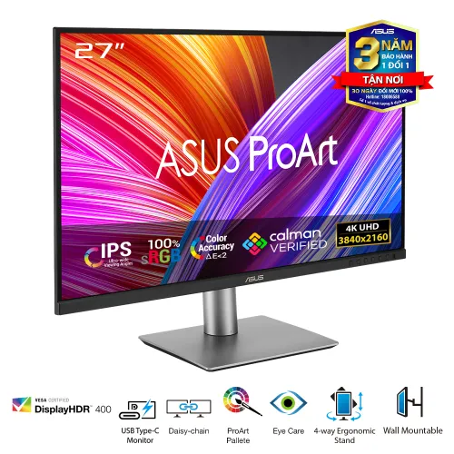 Màn hình đồ họa ASUS ProArt PA279CRV | 27 inch | 4K | IPS | 60Hz | 5ms